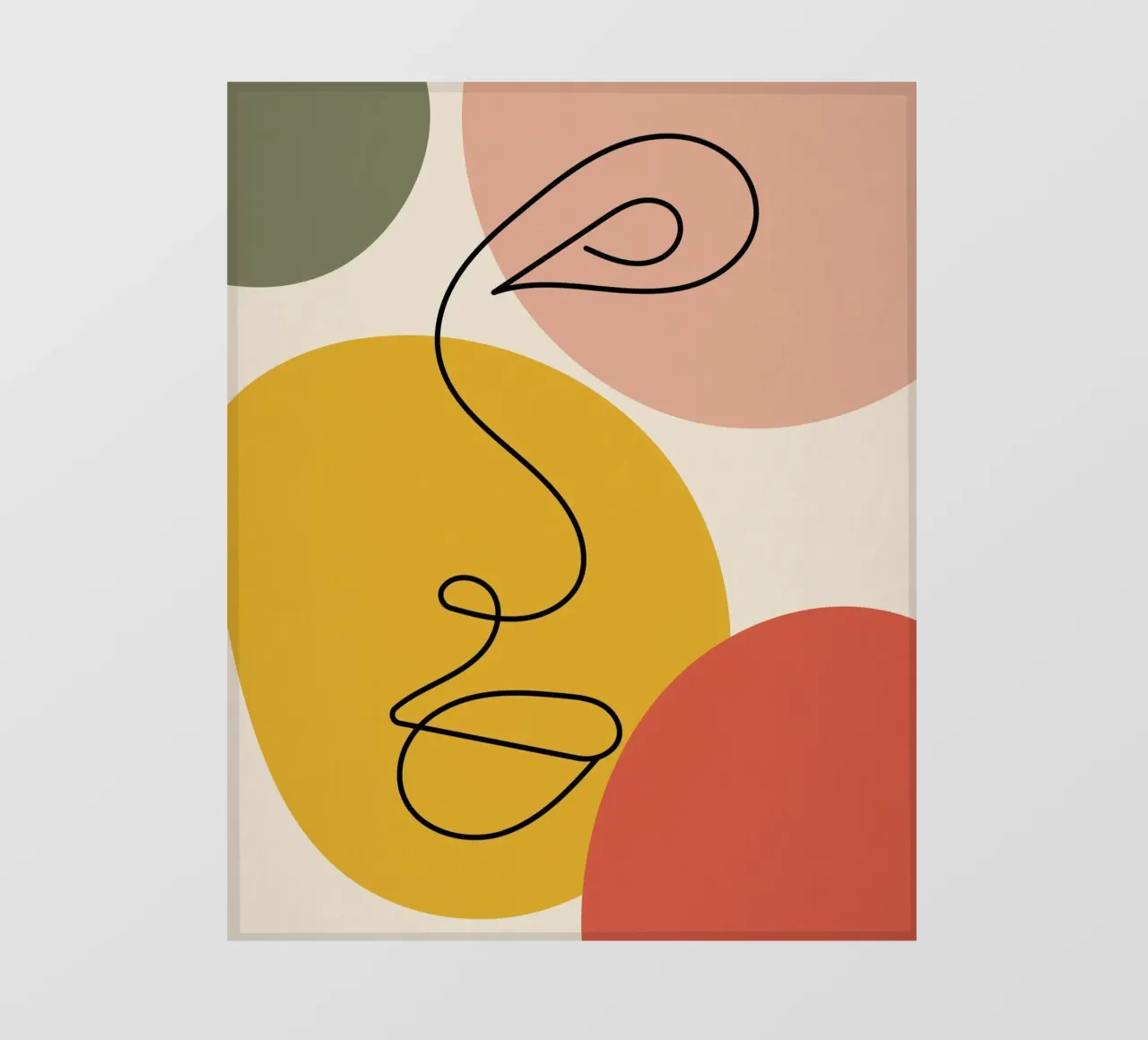 Continuous black line and colors telo in pvc da LisaArtes