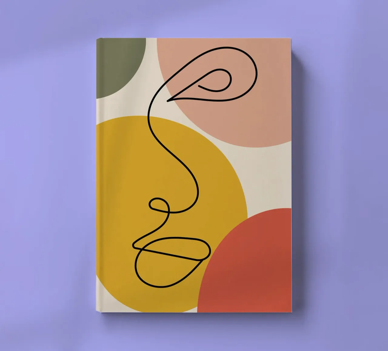 Continuous black line and colors notebook by LisaArtes