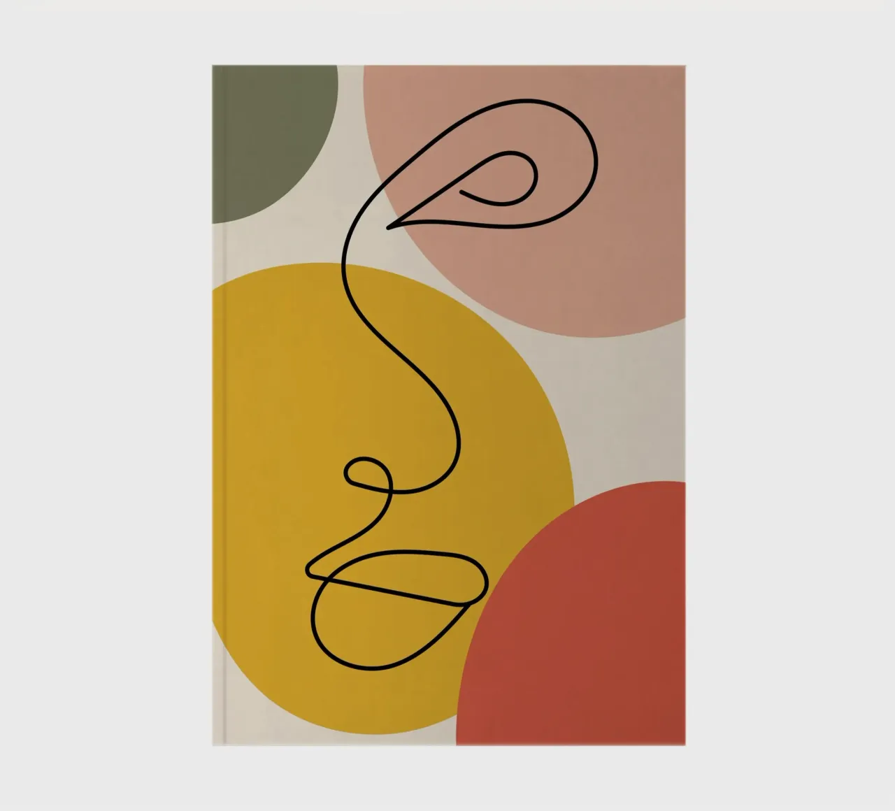 Continuous black line and colors notebook by LisaArtes