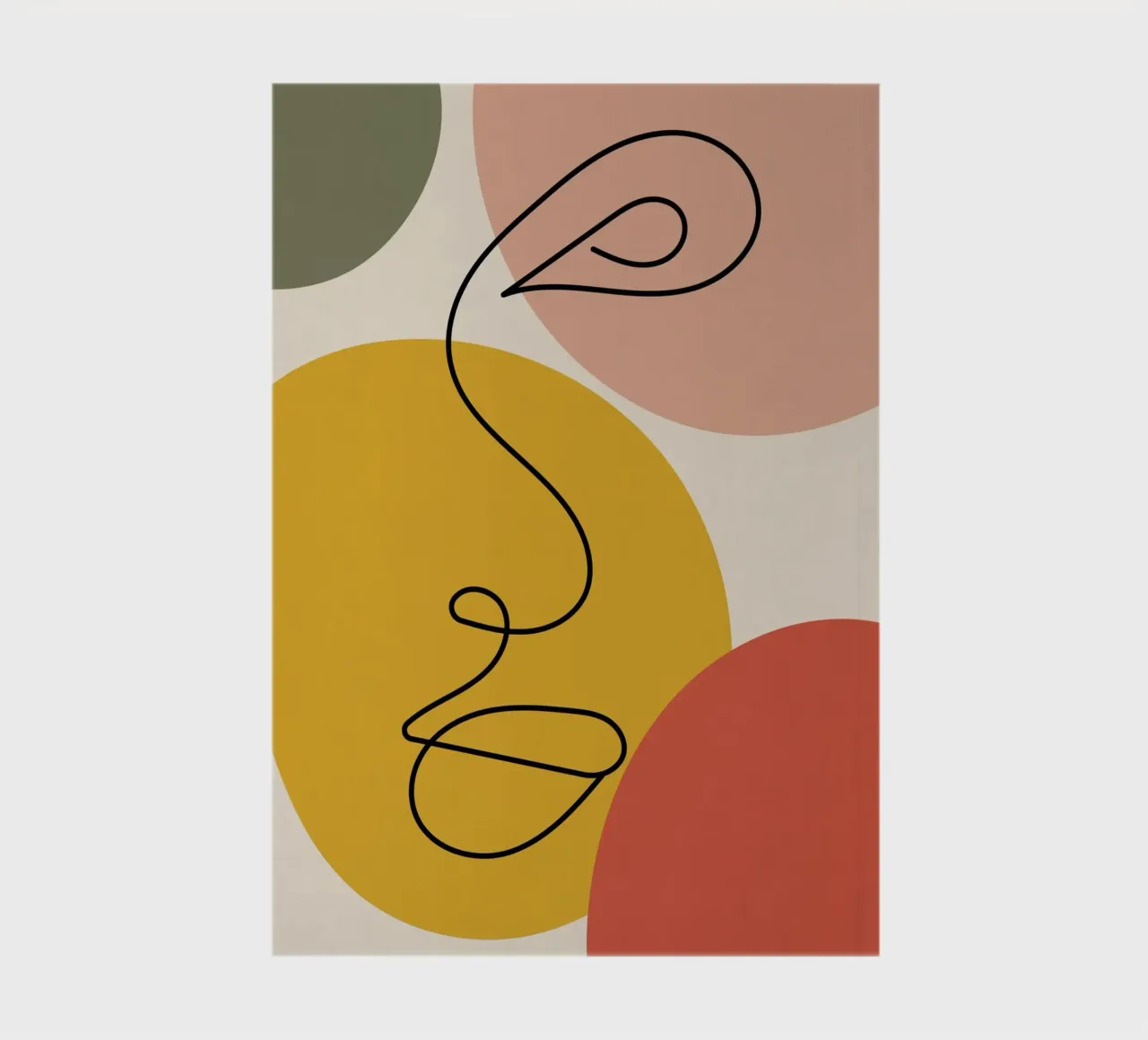 Continuous black line and colors notebook by LisaArtes