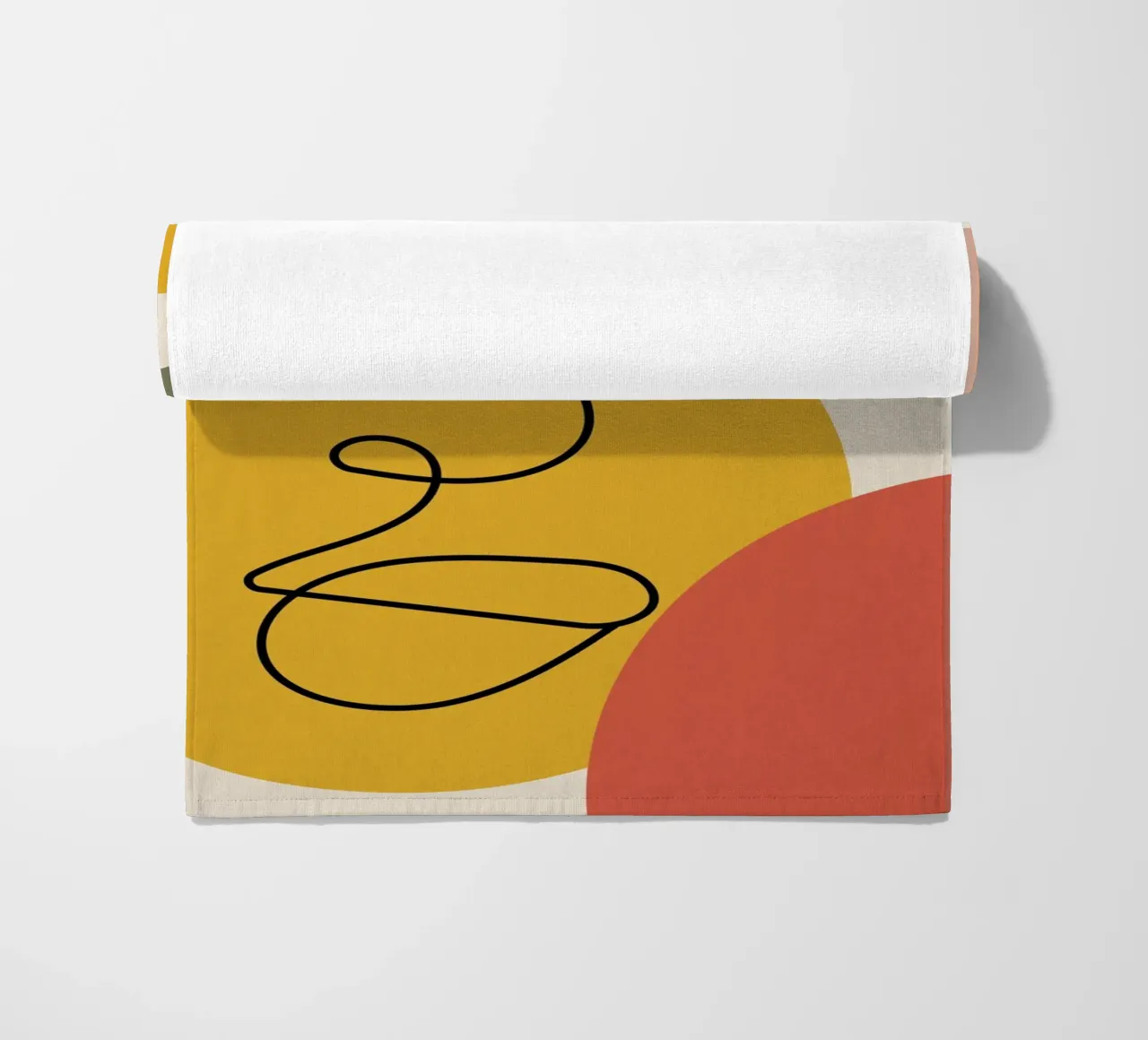 Continuous black line and colors telo mare da LisaArtes