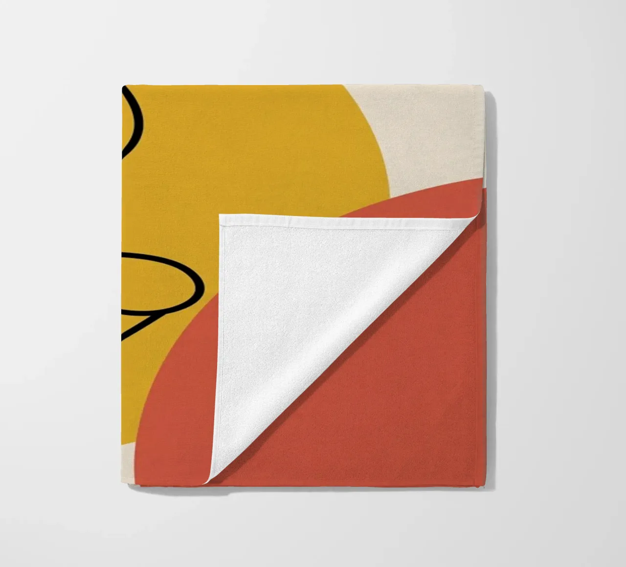 Continuous black line and colors telo mare da LisaArtes