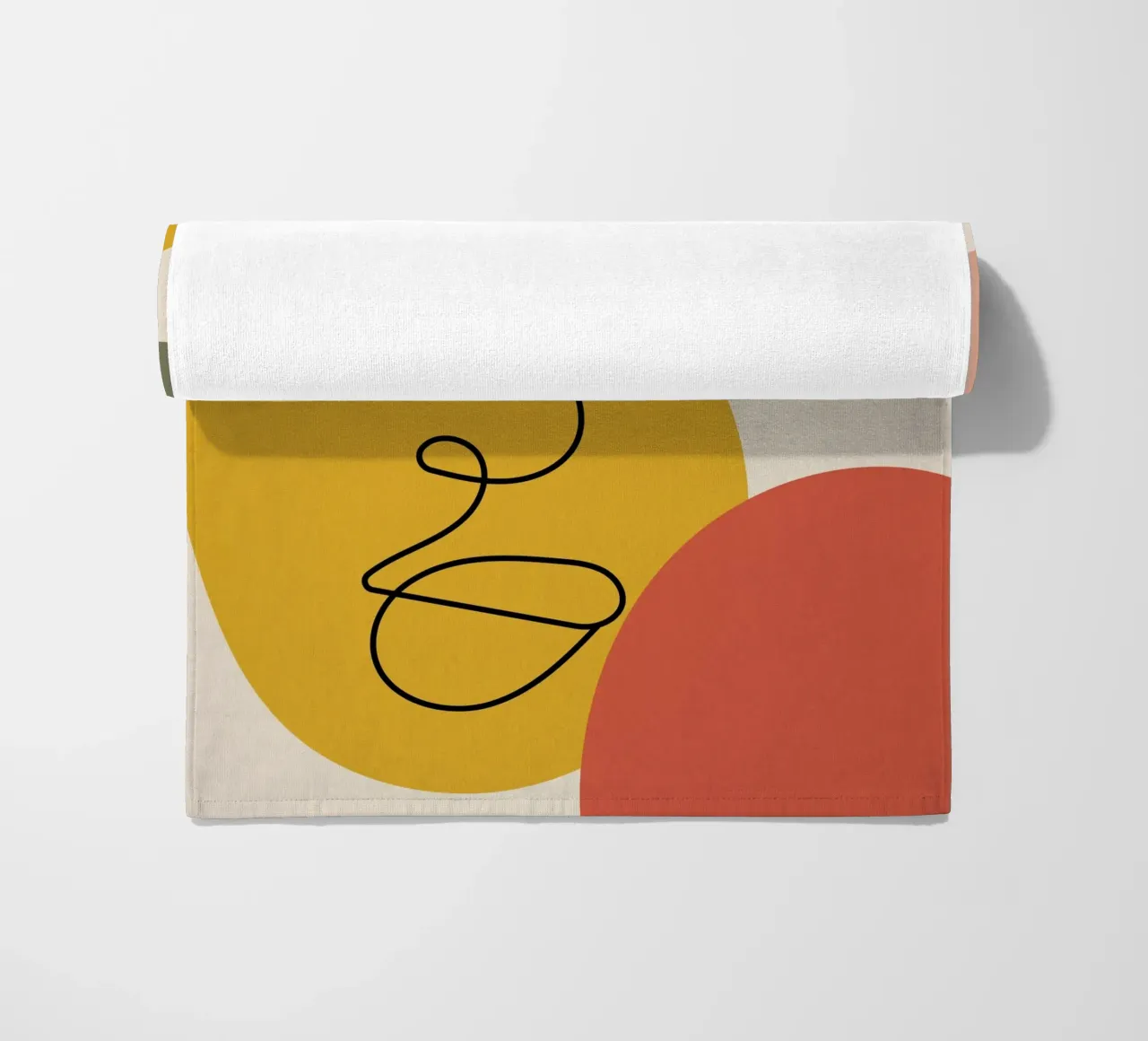 Continuous black line and colors telo mare da LisaArtes