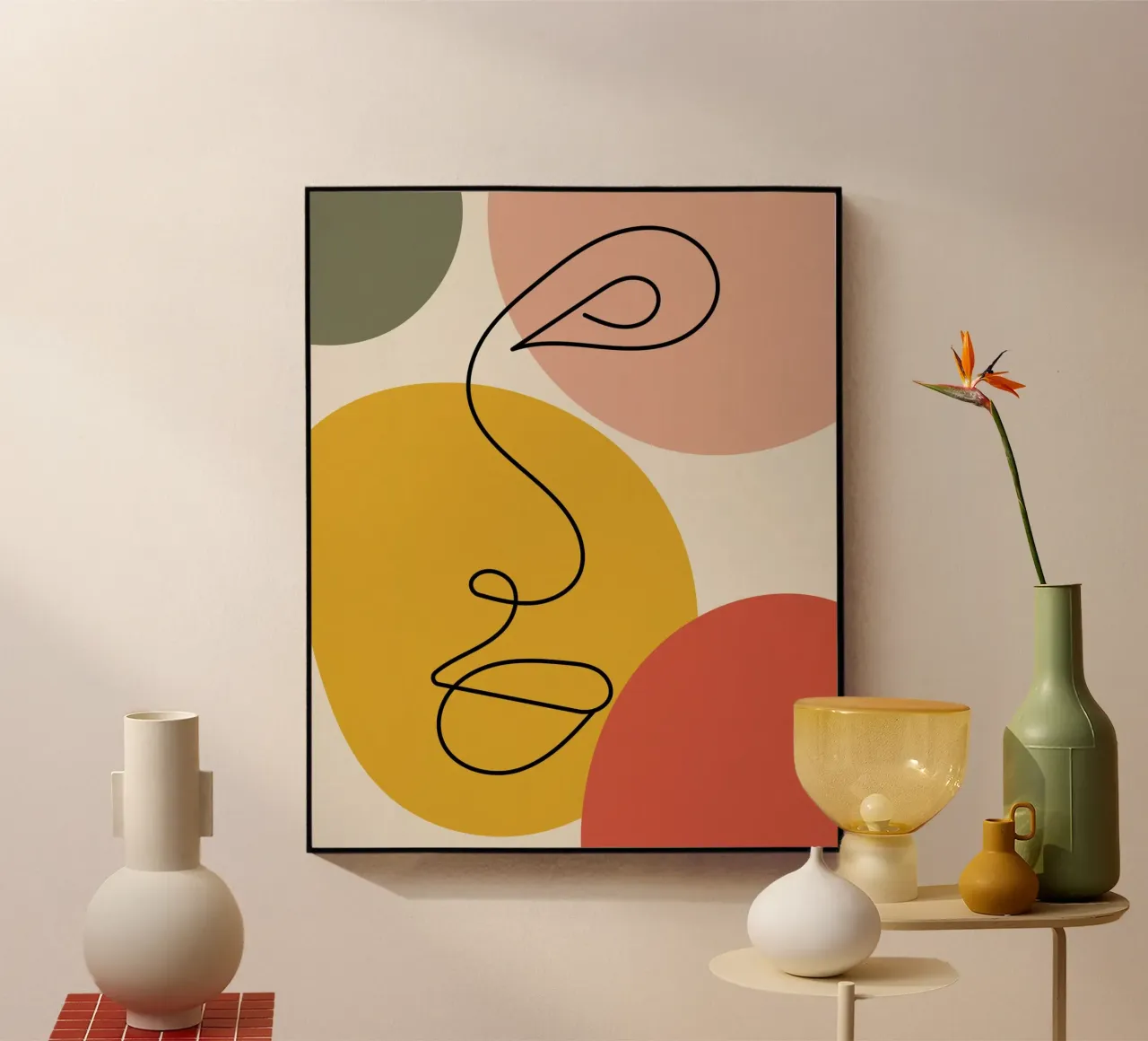 Continuous black line and colors plexiglass da LisaArtes