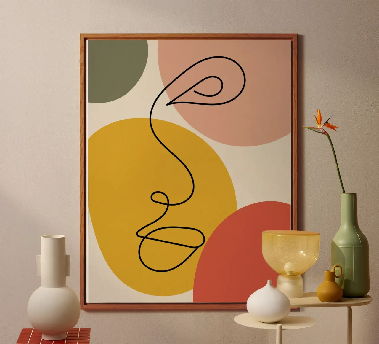 Continuous black line and colors alluminio dibond da LisaArtes