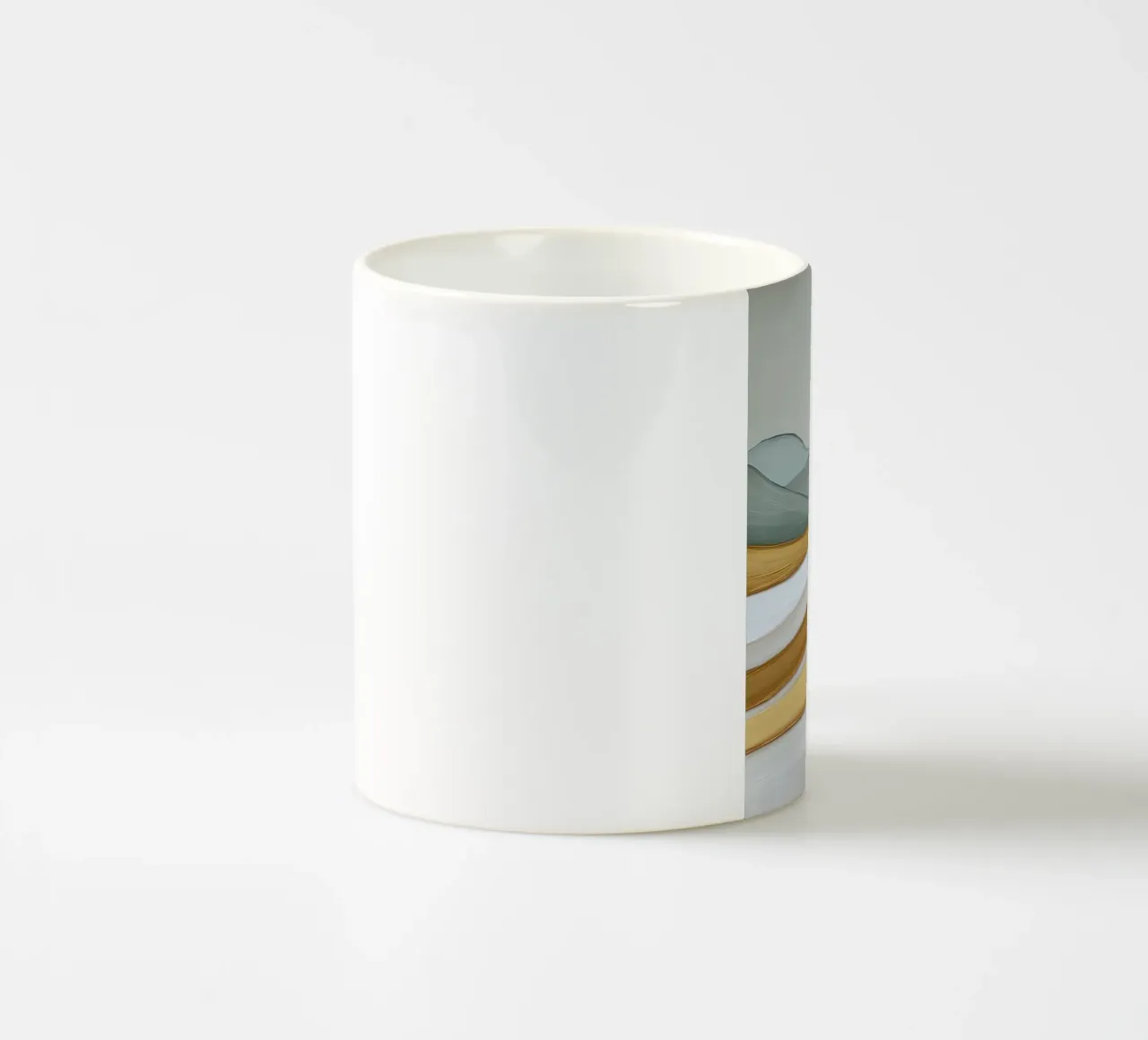 Paesaggio astratto con colline tazza in ceramica da Imagine
