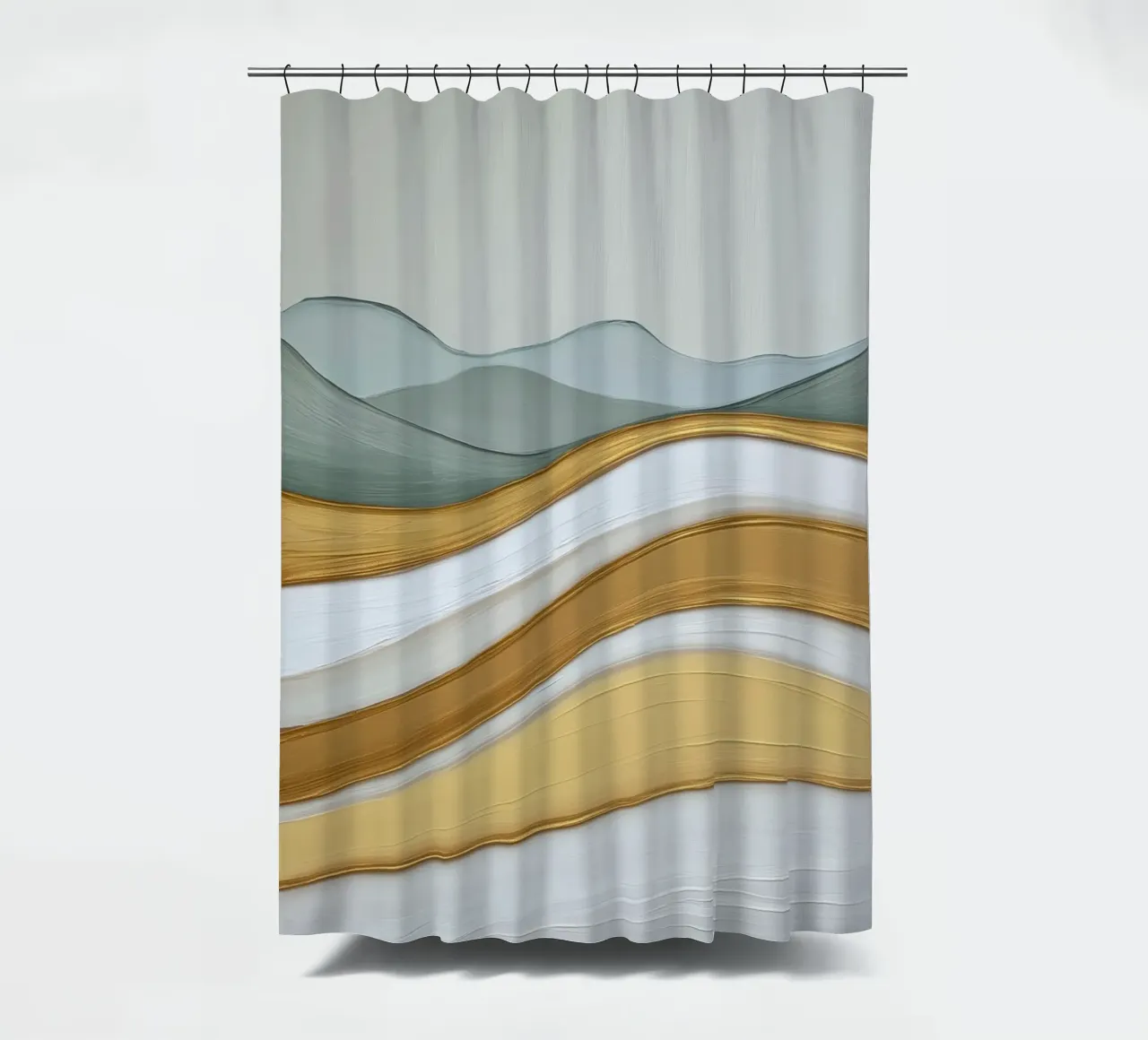 Paesaggio astratto con colline tenda da doccia da Imagine