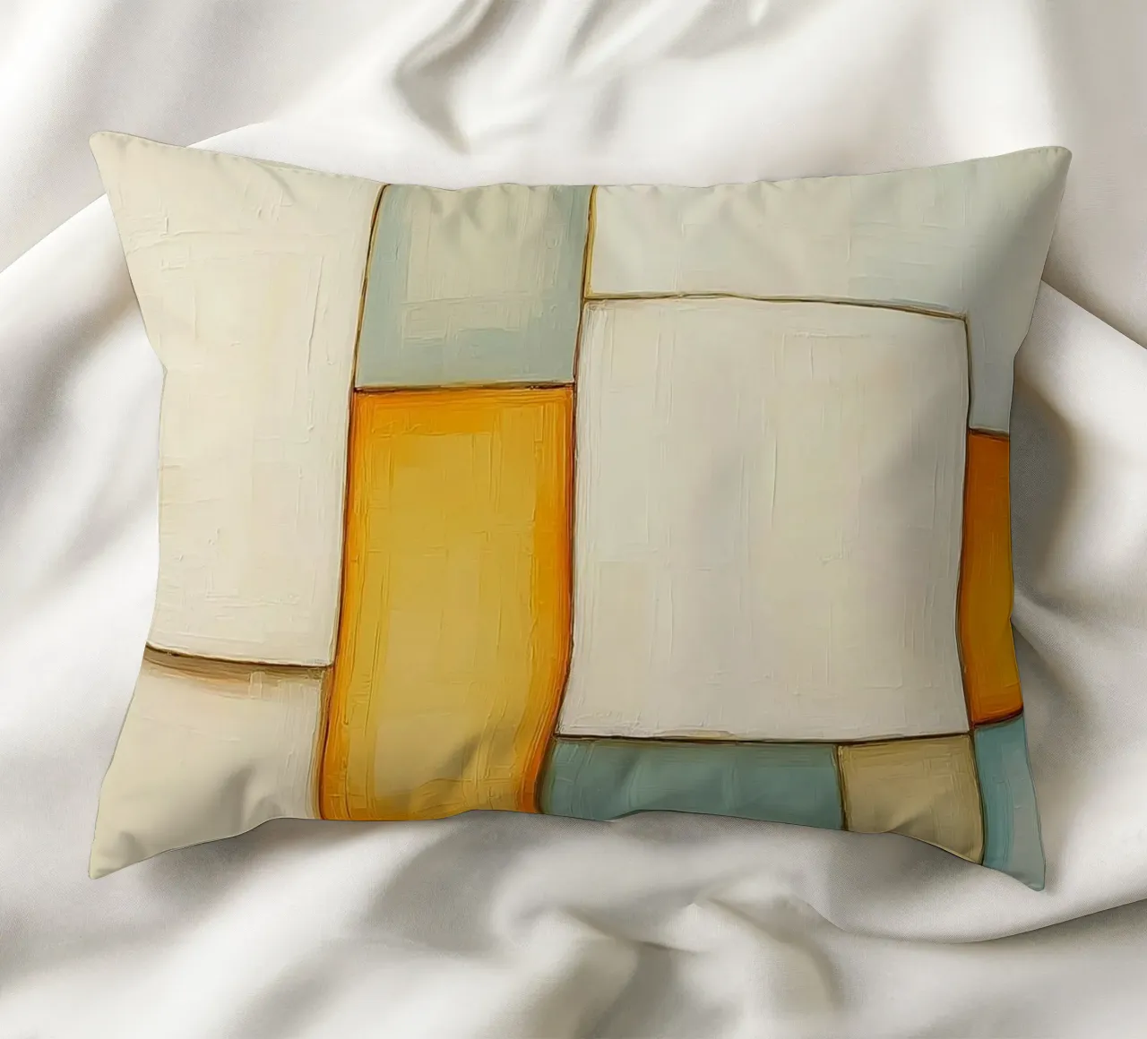 More abstract rectangles decorative cushion by Imagine