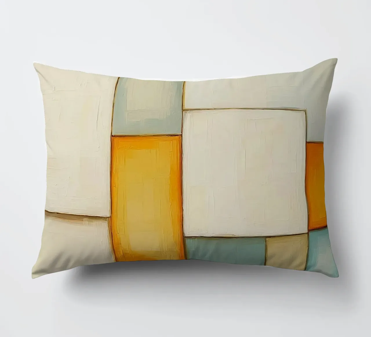 More abstract rectangles decorative cushion by Imagine