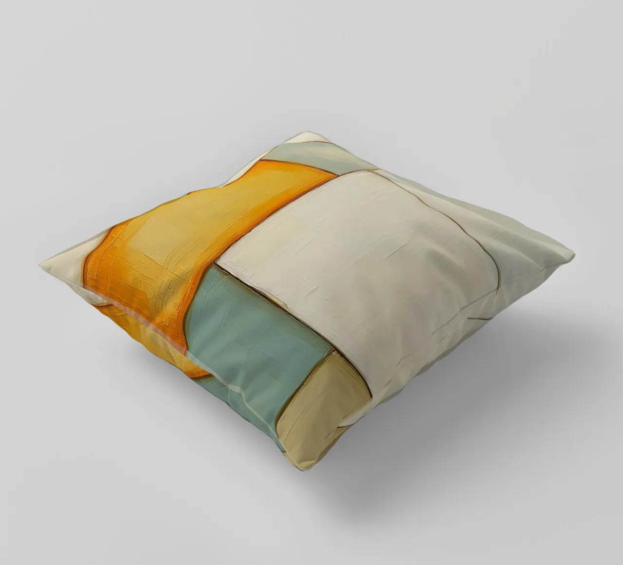 More abstract rectangles decorative cushion by Imagine