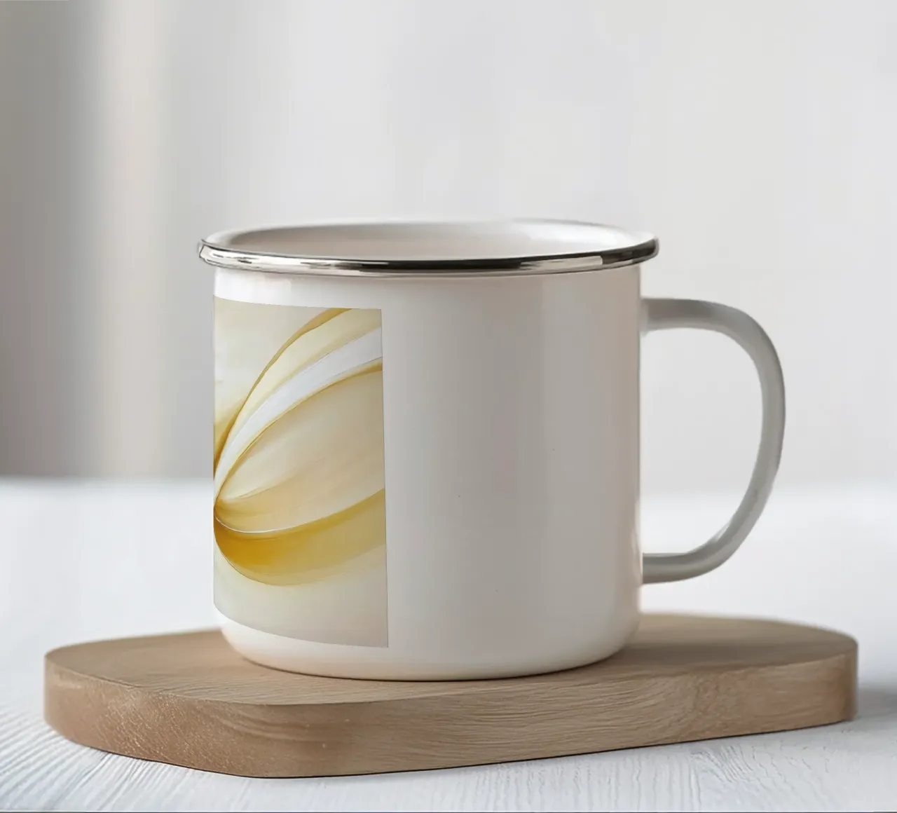 Onda d'oro tazza in smalto da Imagine