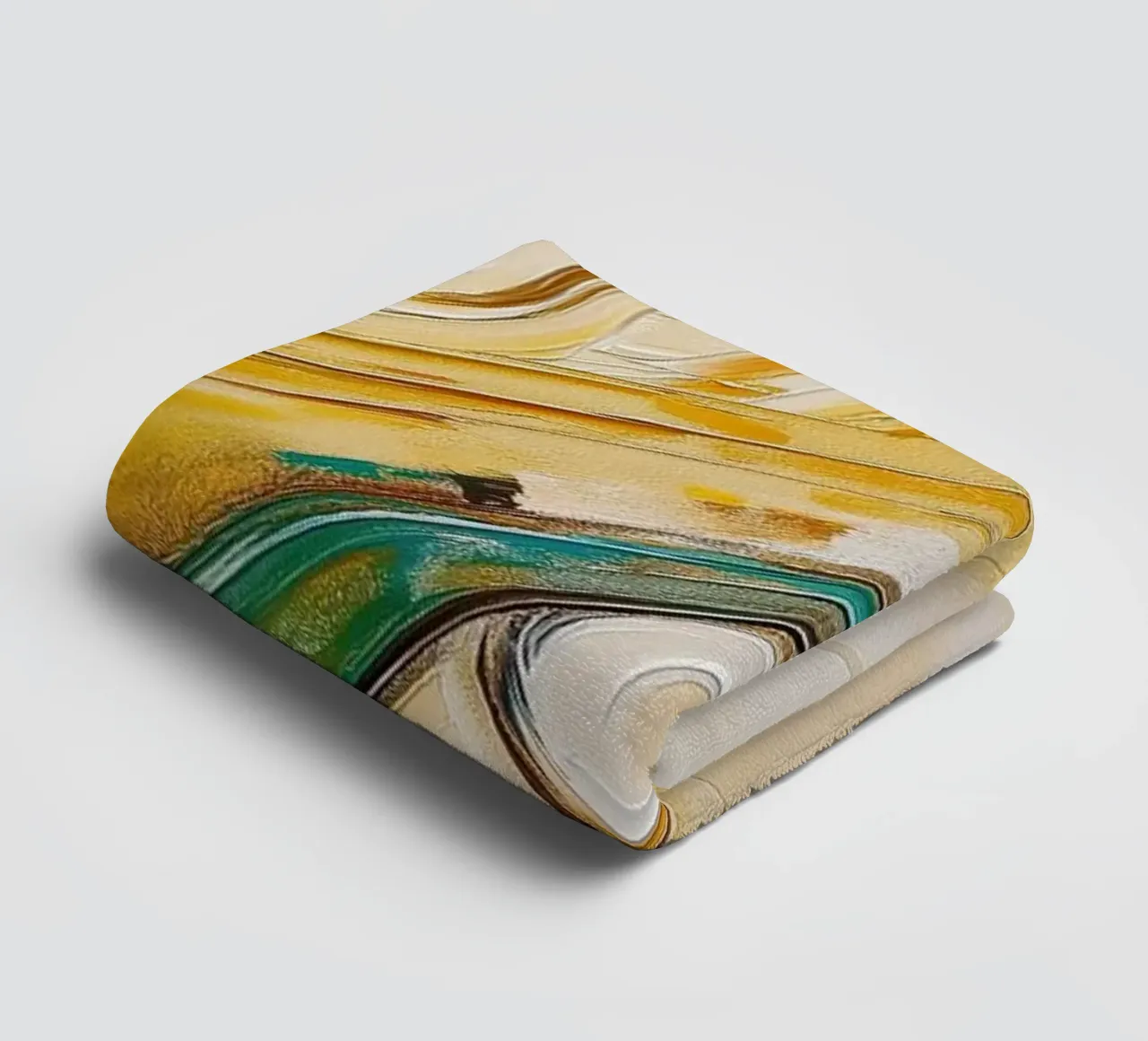 Abstract organic forms towel by Imagine