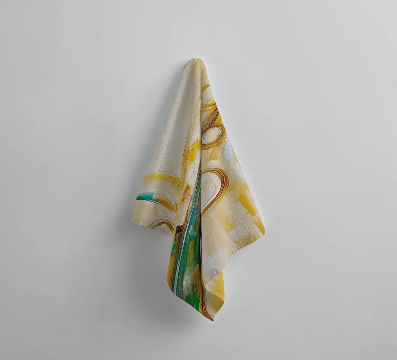 Abstract organic forms towel by Imagine