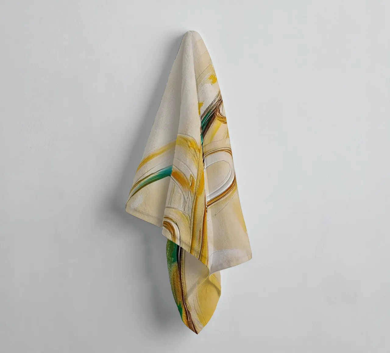 Abstract organic forms towel by Imagine