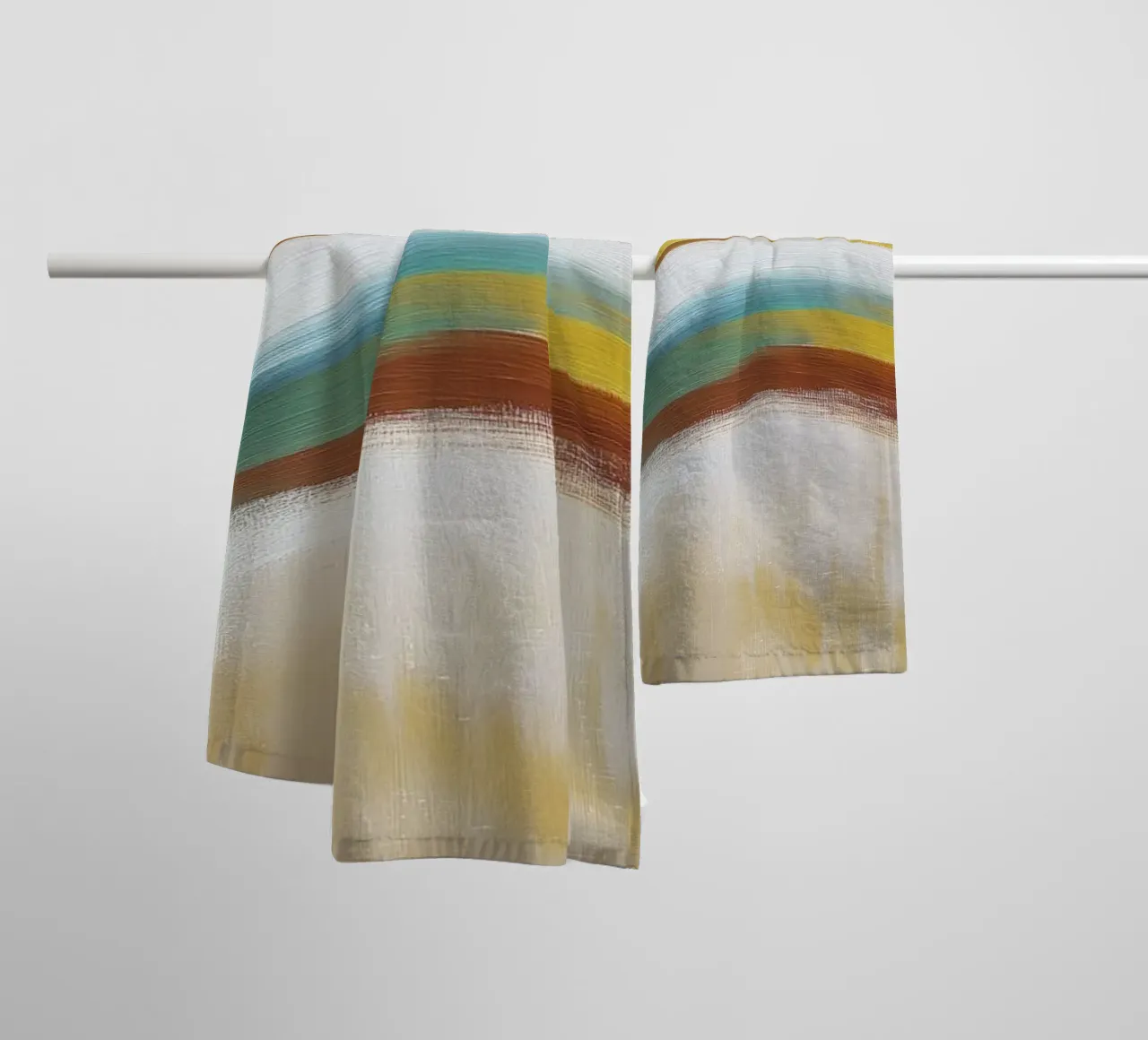 Abstract wave towel by Imagine