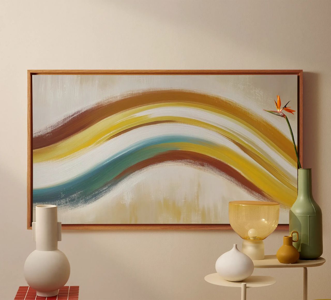 Abstract wave canvas by Imagine