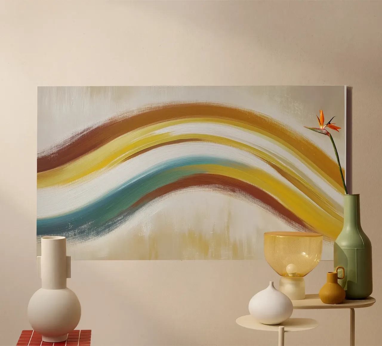 Onda abstracta lienzo de Imagine