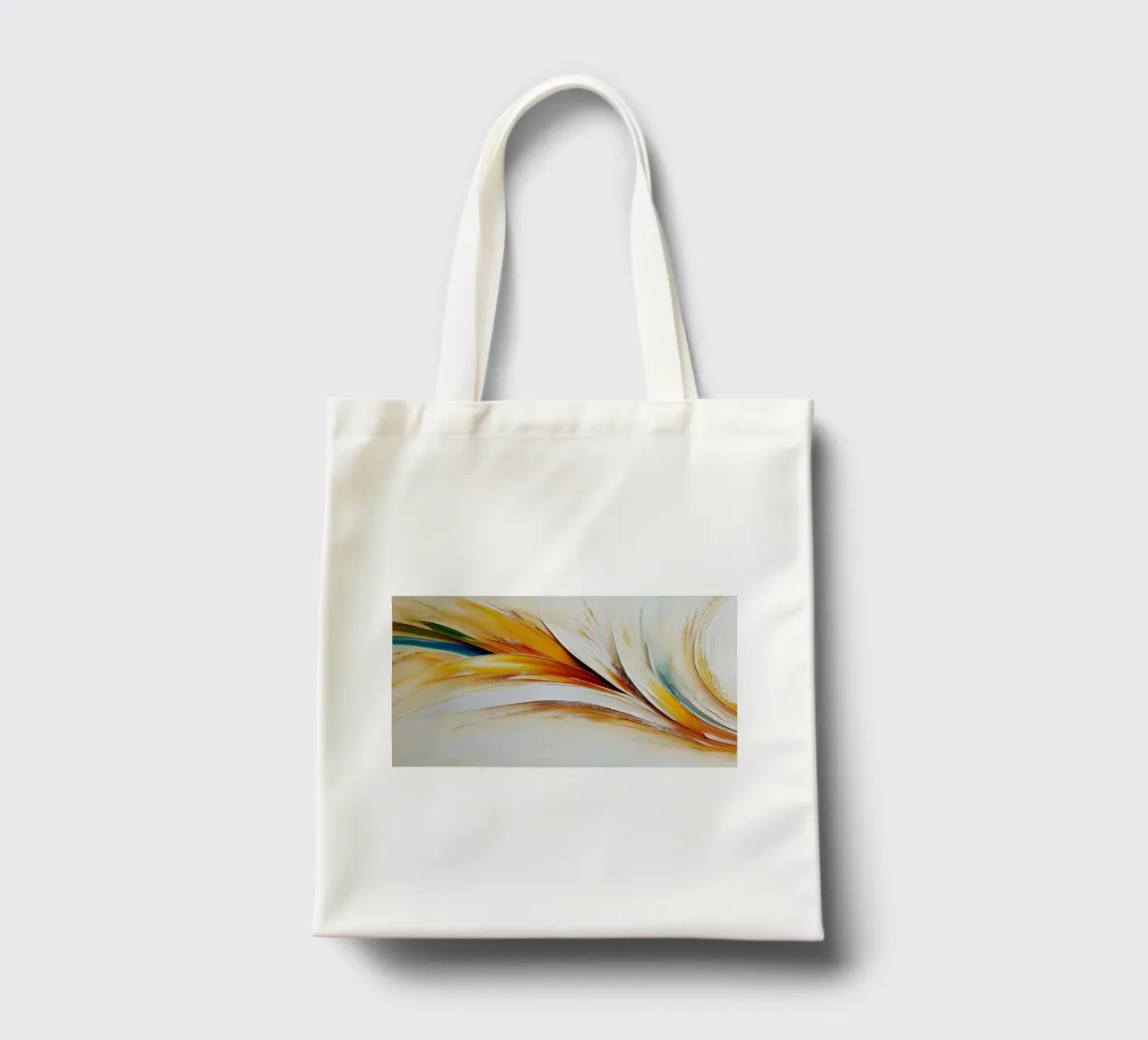 Forme astratte con colori primari borsa in juta da Imagine