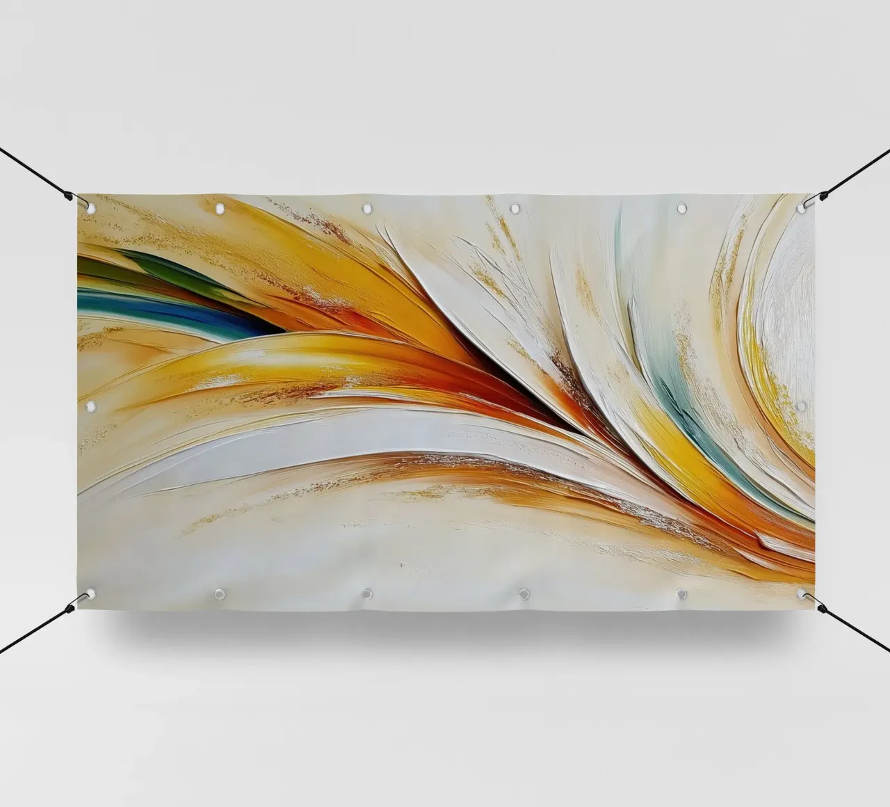Forme astratte con colori primari telo in pvc da Imagine