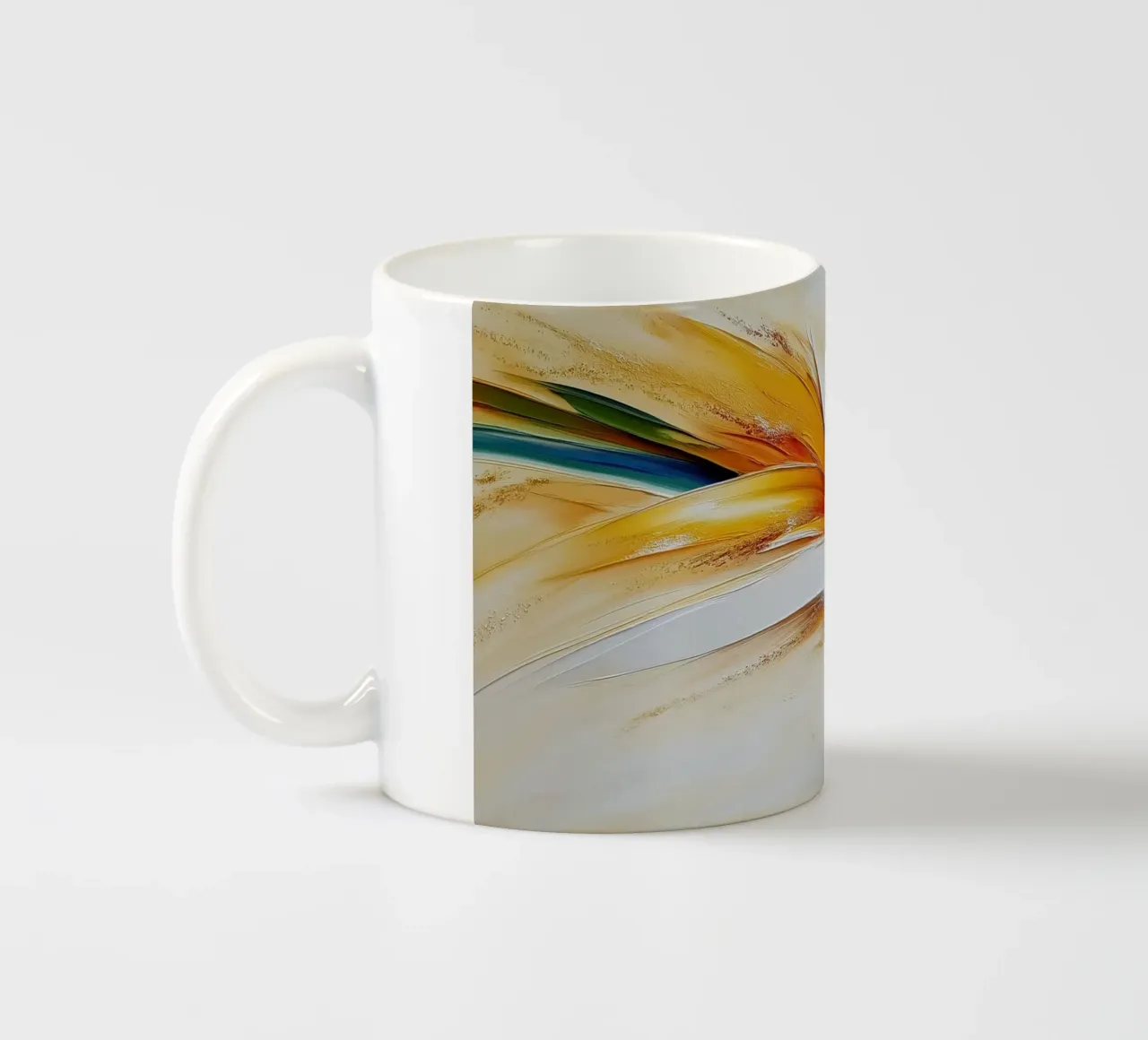 Forme astratte con colori primari tazza in ceramica da Imagine