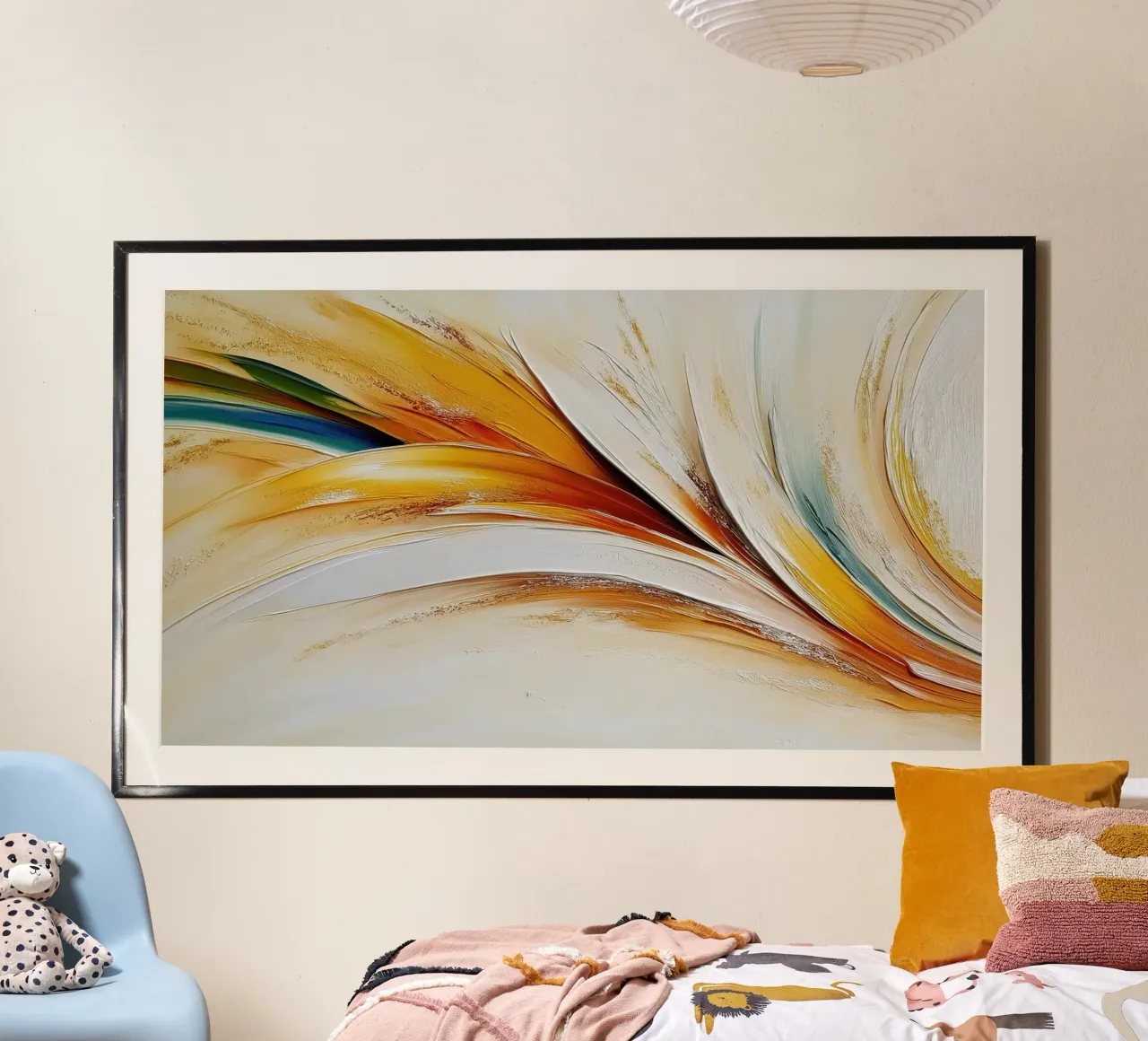 Forme astratte con colori primari carta hahnemühle da Imagine
