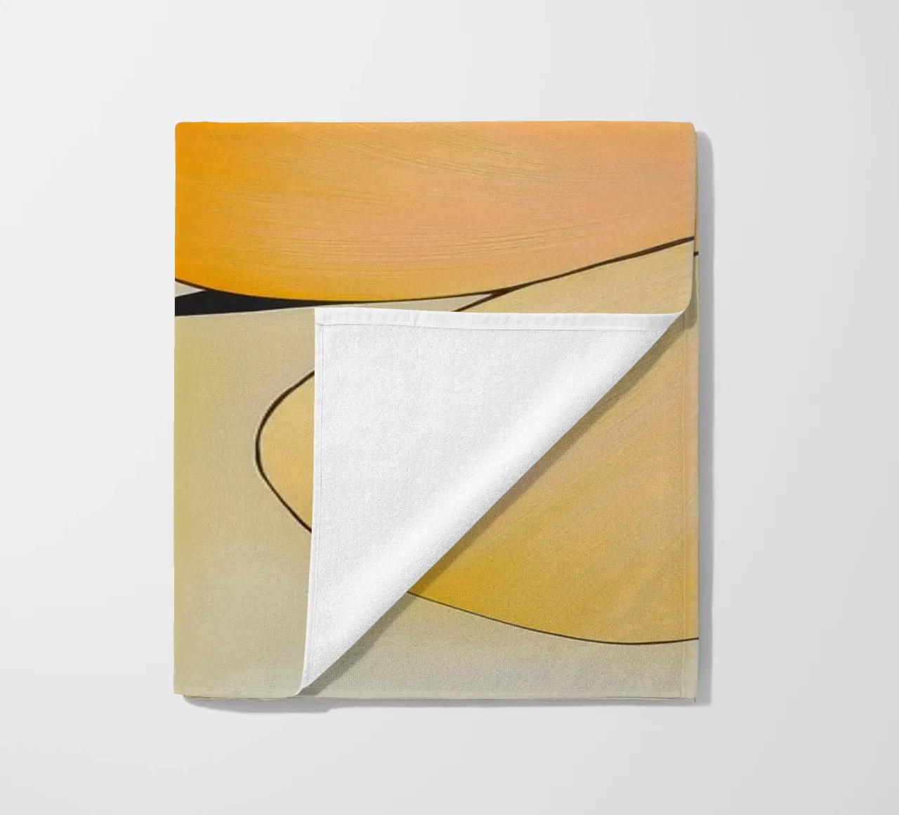 Abstract flowers beach towel by Imagine