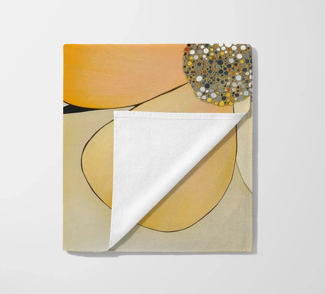 Abstract flowers beach towel by Imagine