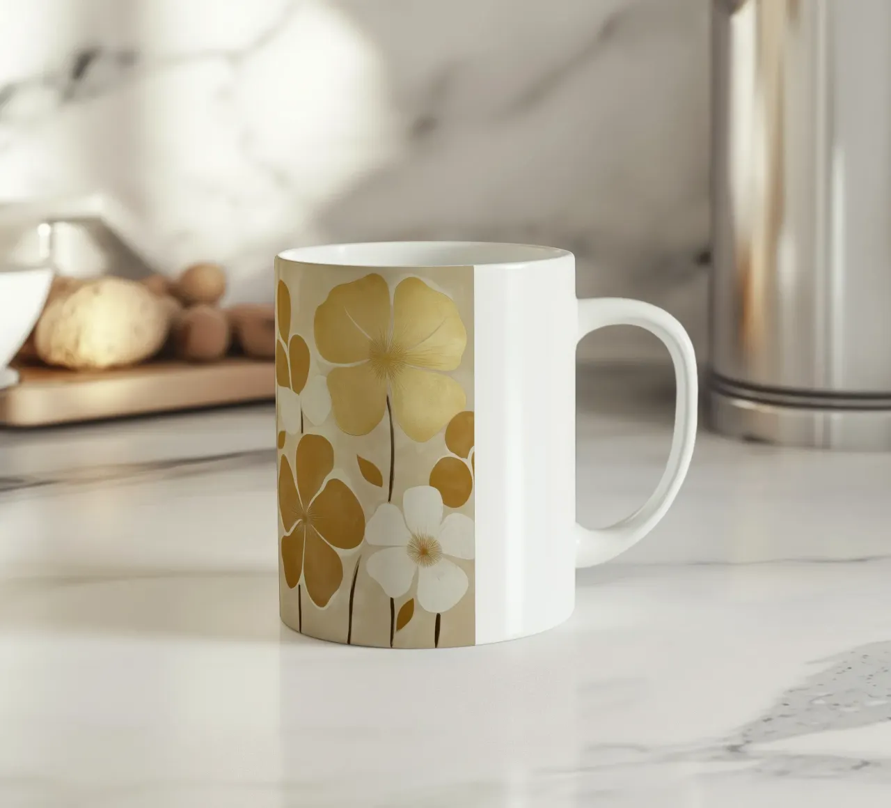 Fiori d'oro tazza in ceramica da Imagine