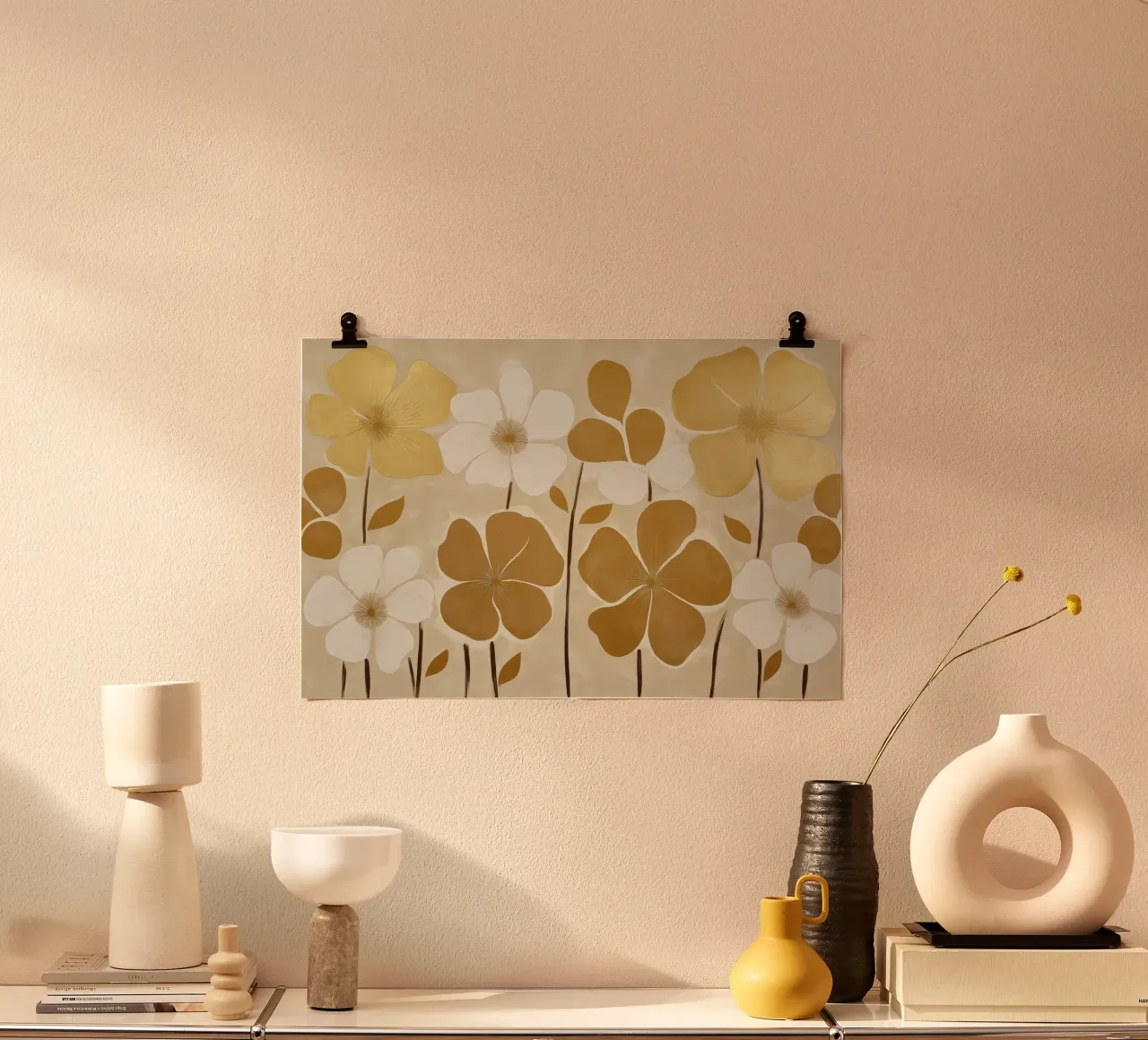 Fiori d'oro carta hahnemühle da Imagine