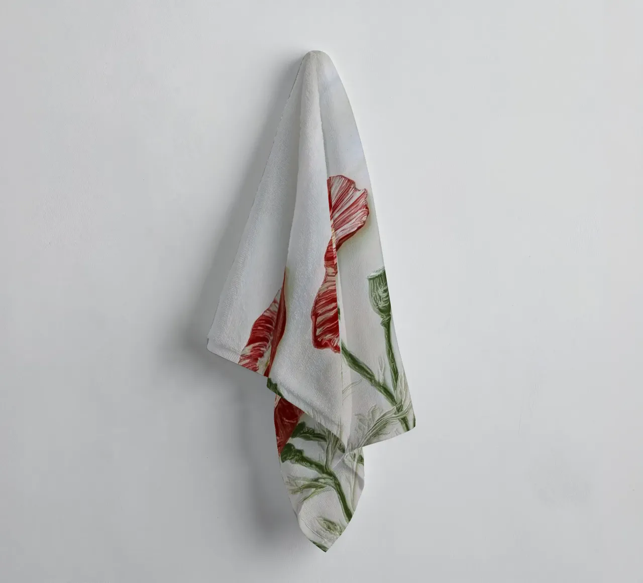 Fiori rossi asciugamano da bagno da Imagine