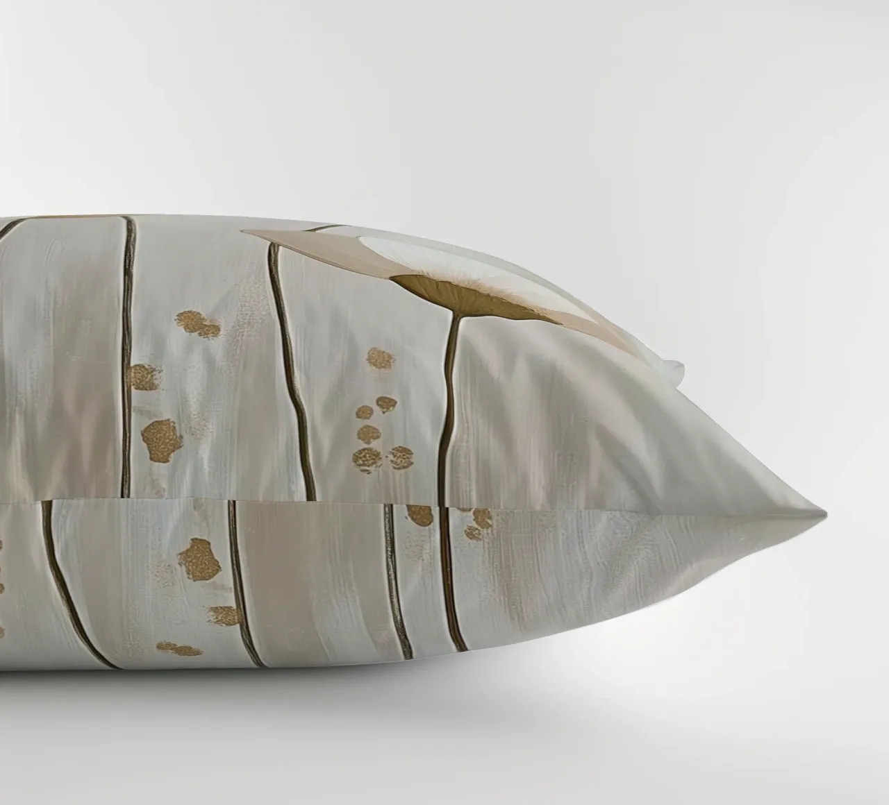 Flowers in taupe colours decorative cushion by Imagine
