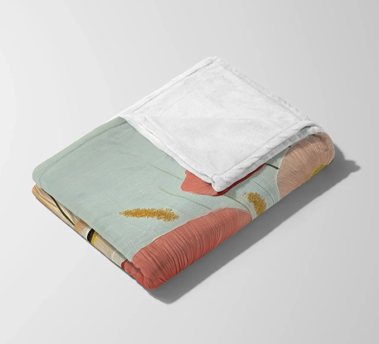 Papaveri bianchi e rossi coperta in pile da Imagine