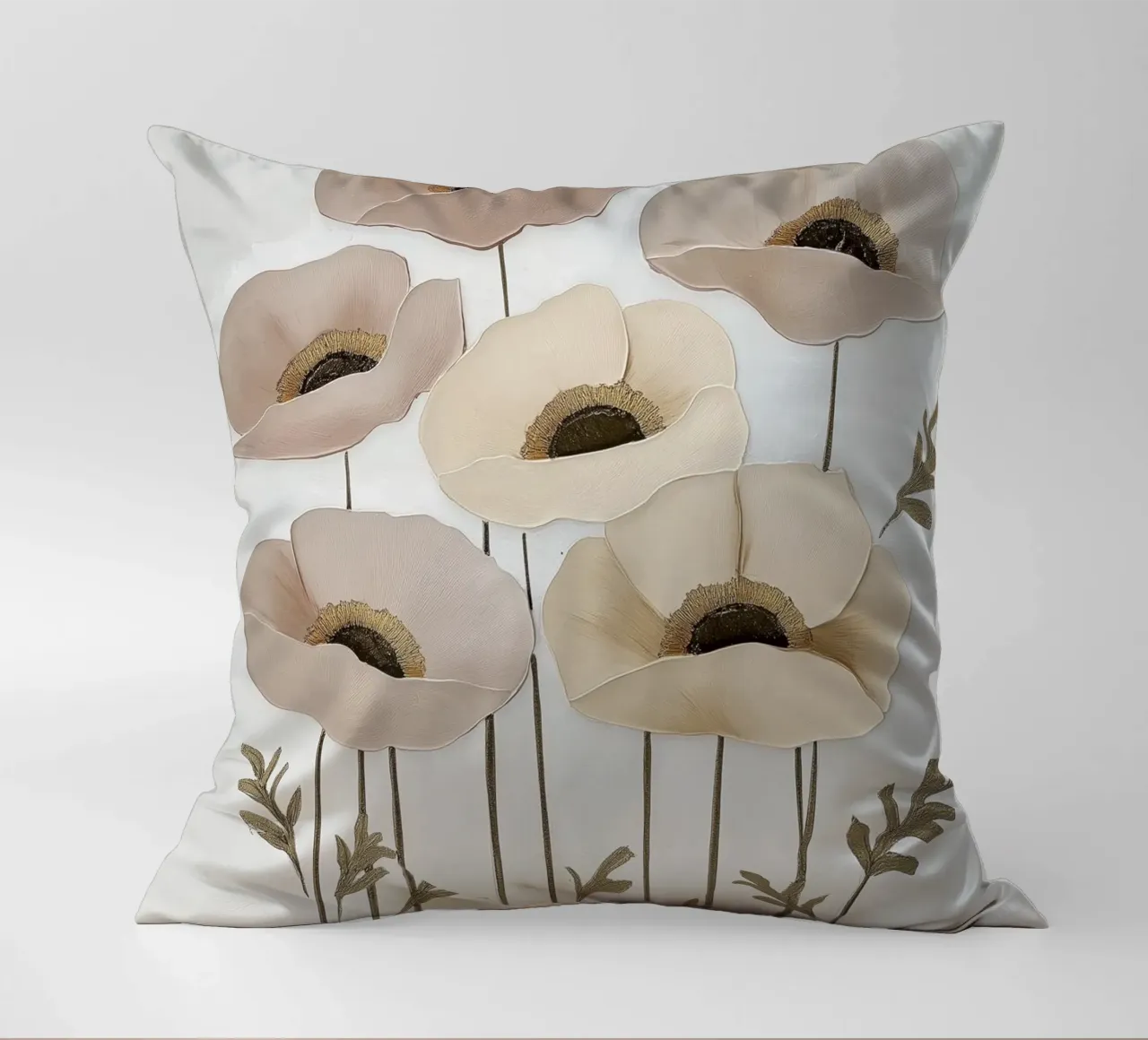 Papaveri beige cuscino da Imagine
