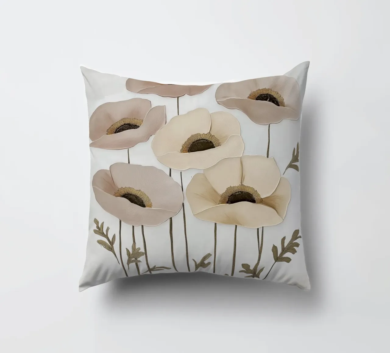 Papaveri beige cuscino da Imagine