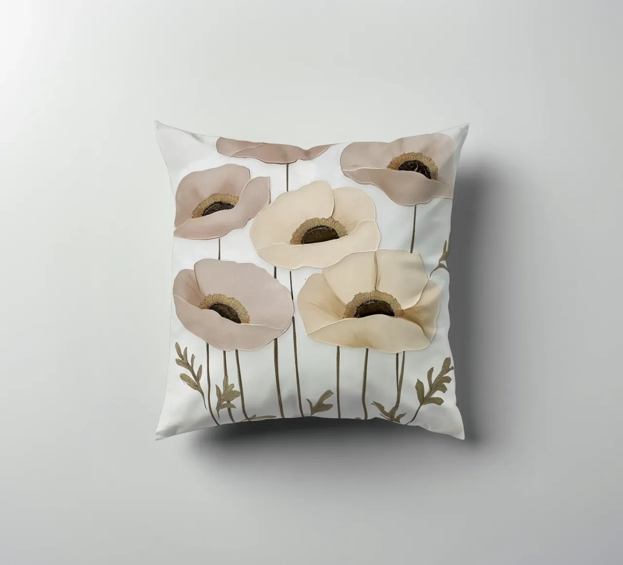 Papaveri beige cuscino da Imagine