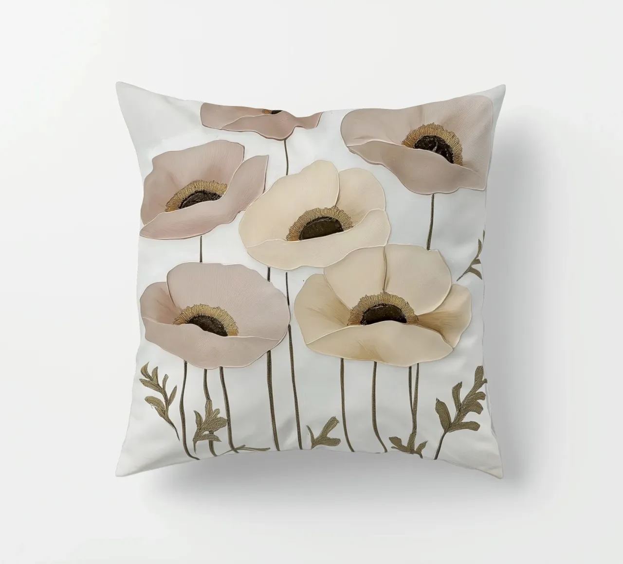 Papaveri beige cuscino da Imagine