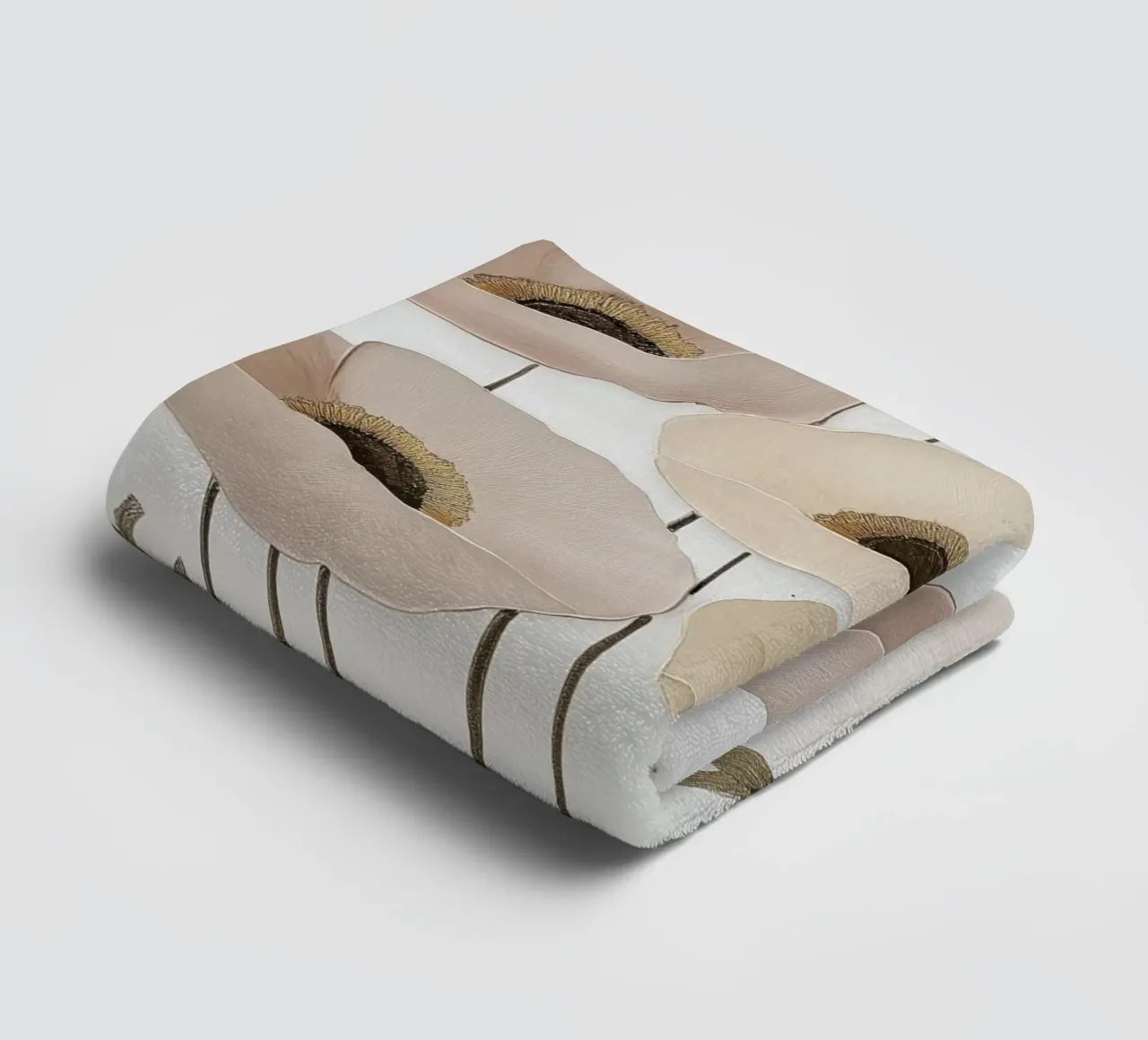 Papaveri beige asciugamano da bagno da Imagine