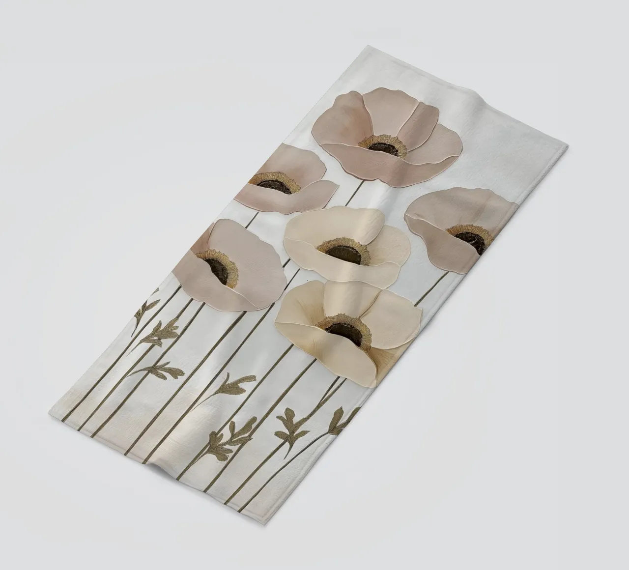 Papaveri beige telo mare da Imagine