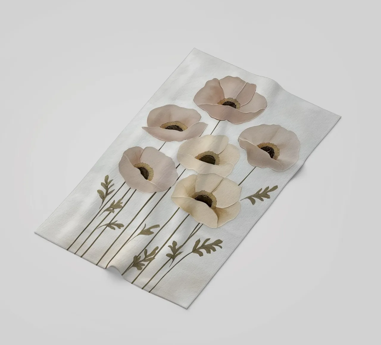 Papaveri beige telo mare da Imagine