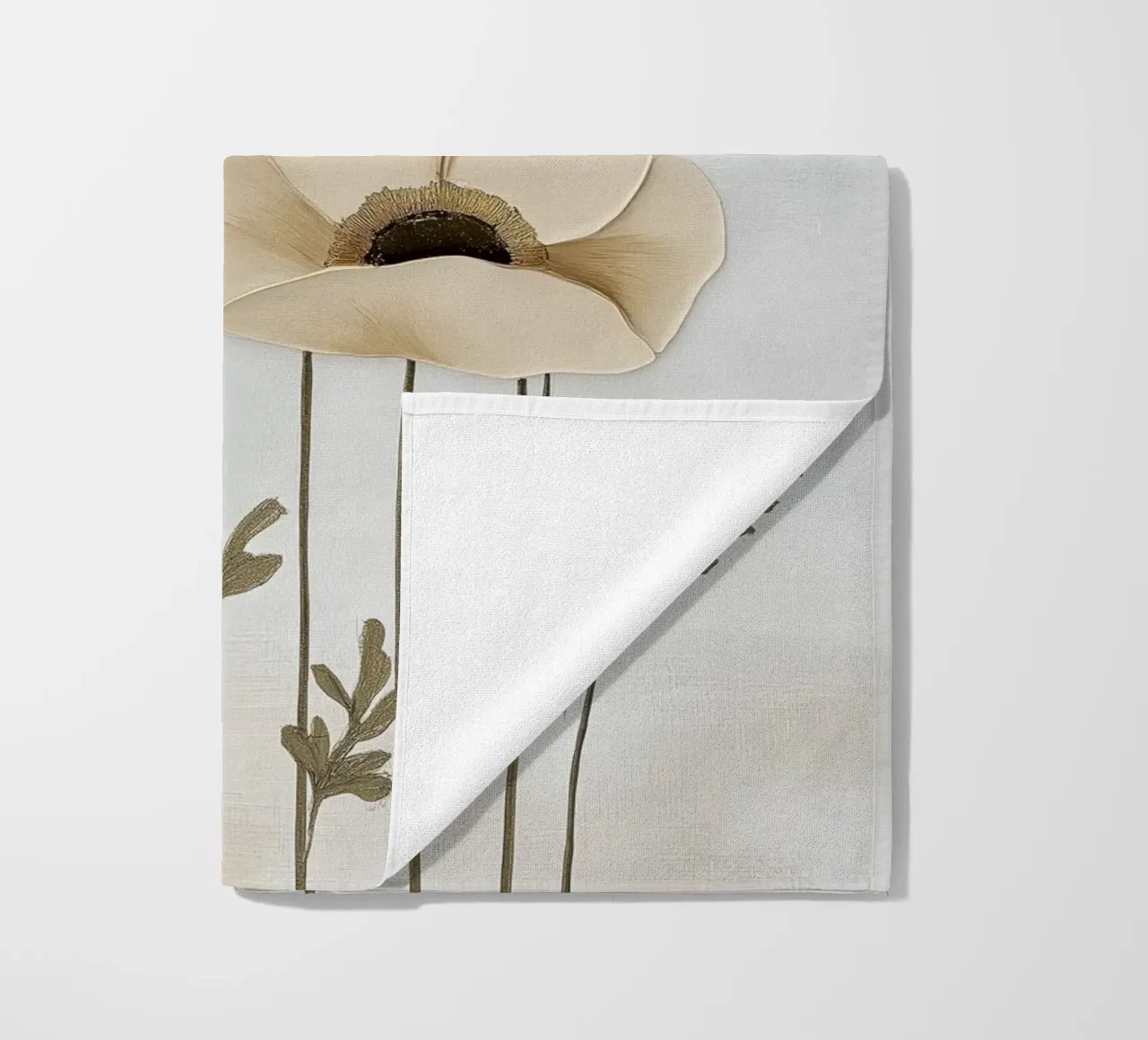 Papaveri beige telo mare da Imagine