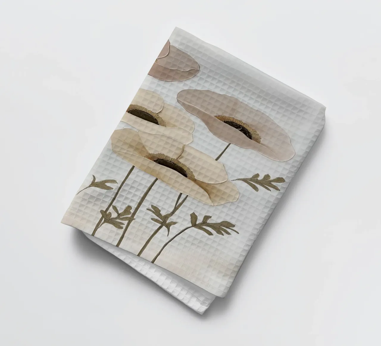 Papaveri beige canovaccio da cucina da Imagine