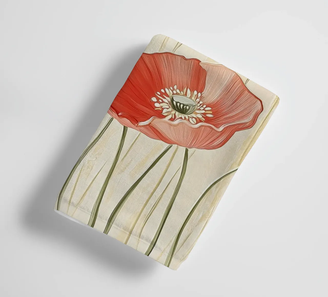 Red poppies towel by Imagine