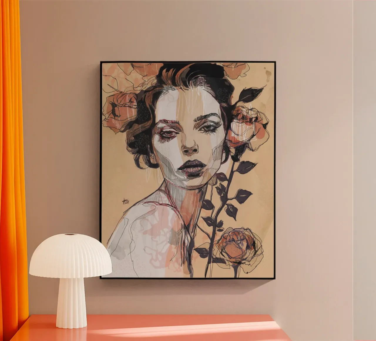 black rose plexiglass da Giulio Iurissevich