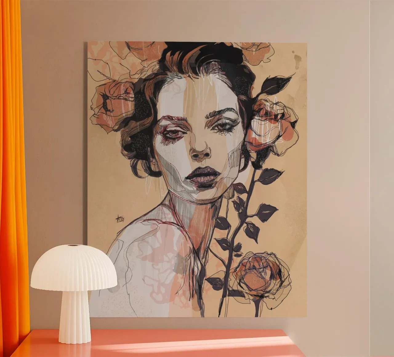 black rose plexiglass da Giulio Iurissevich