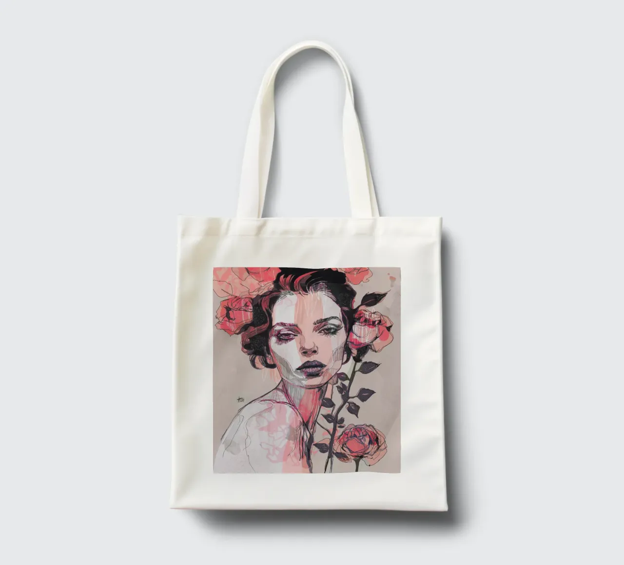 rosa nera borsa in juta da Giulio Iurissevich