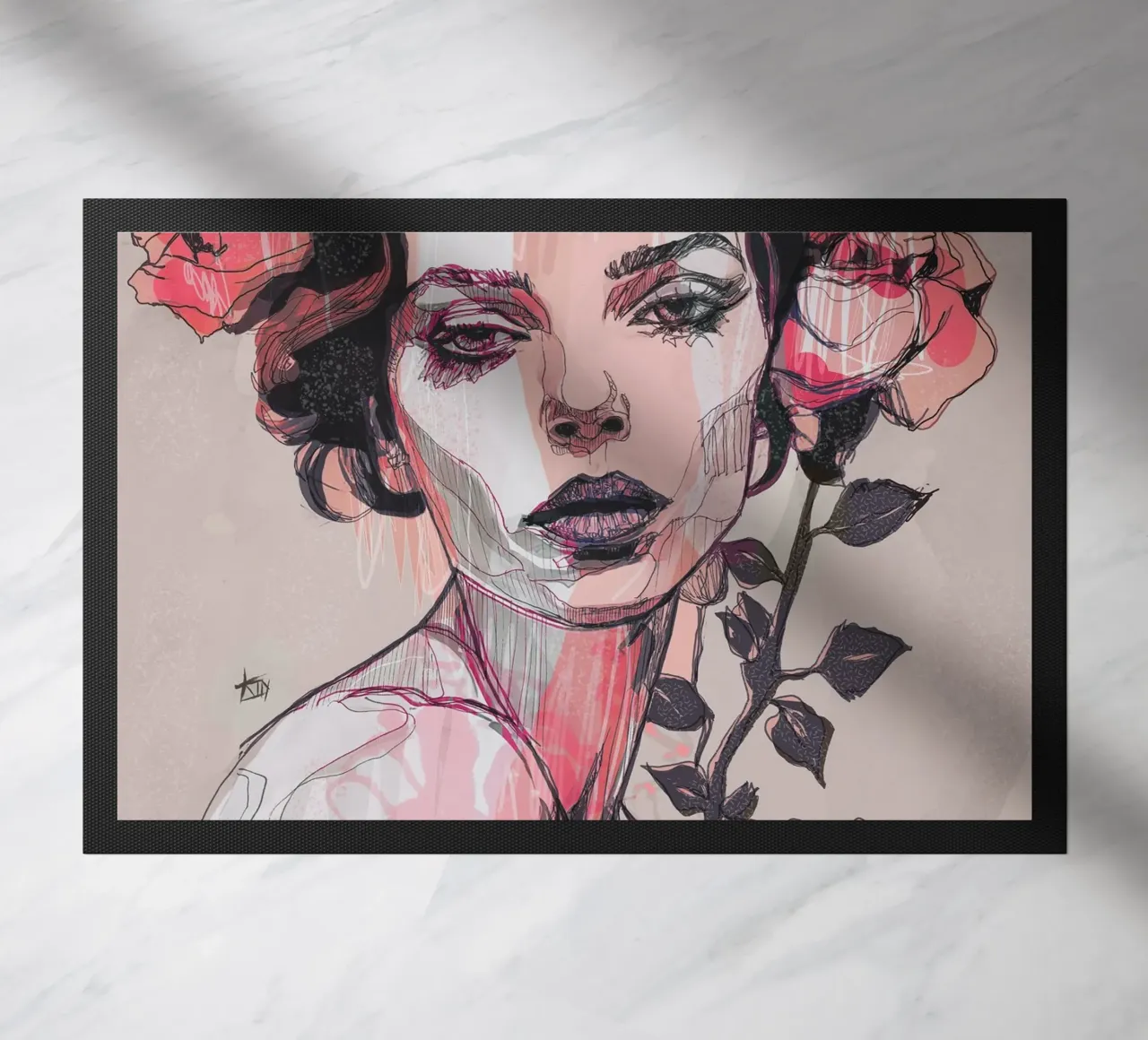 rosa nera zerbino da Giulio Iurissevich