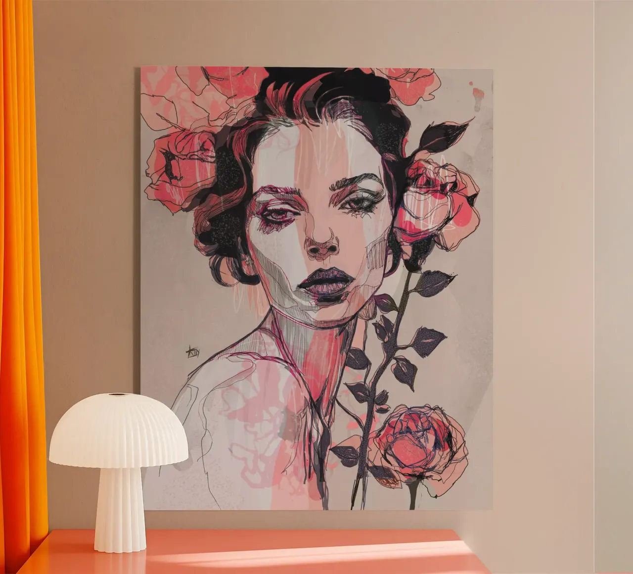 rosa nera plexiglass da Giulio Iurissevich