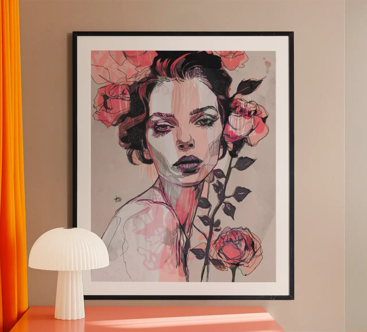 rosa nera poster da Giulio Iurissevich