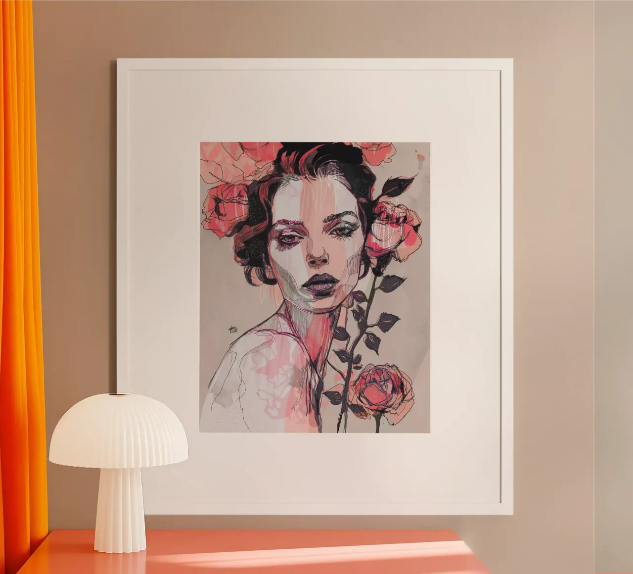 rosa nera poster da Giulio Iurissevich