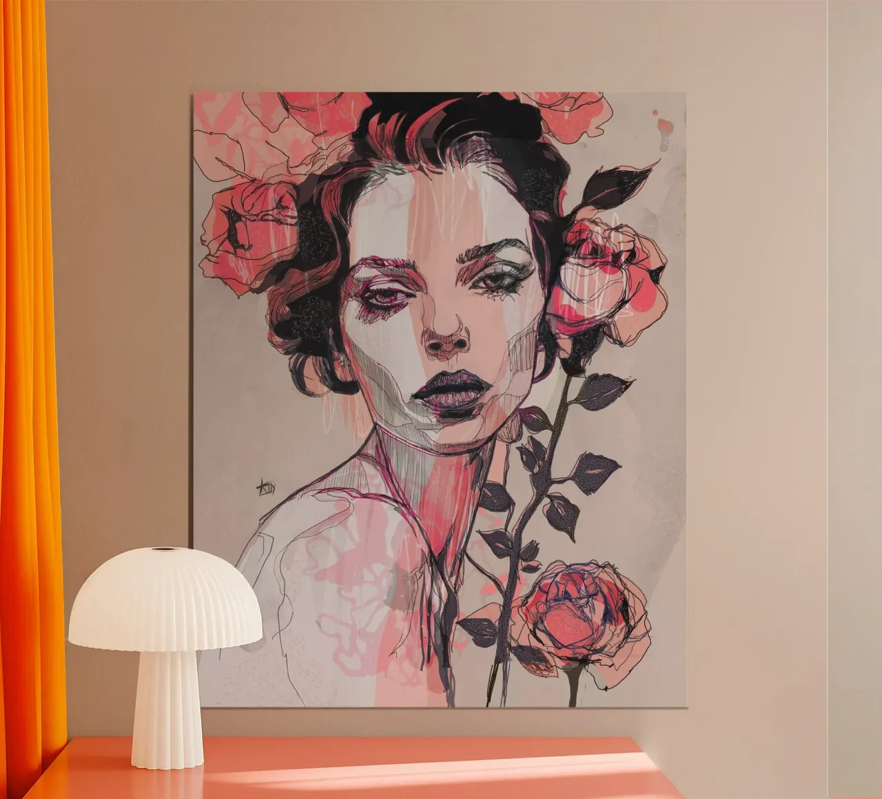 rosa nera poster da Giulio Iurissevich